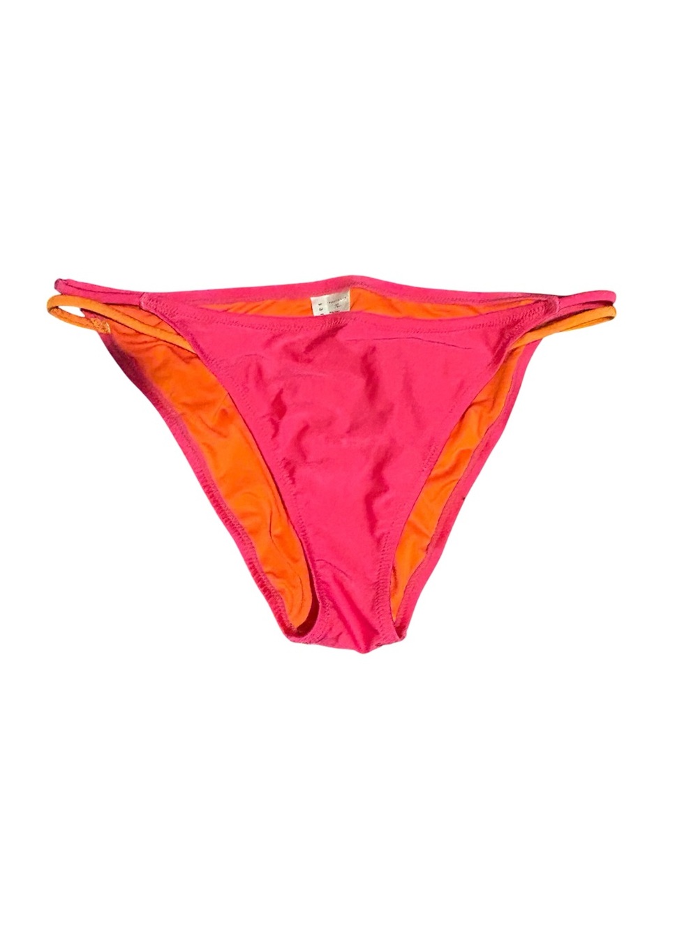 Sanctuary Neon Pink Bikini Bottom with Orange Lining